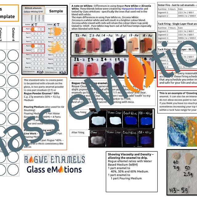 Rogue Colour Chart – Glass eMotions