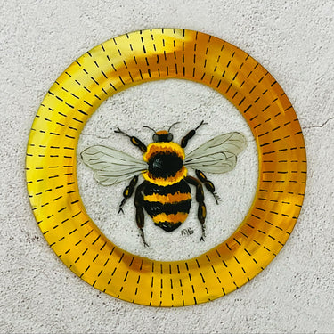 Buzzy Bee - Fused Glass Enamel Art