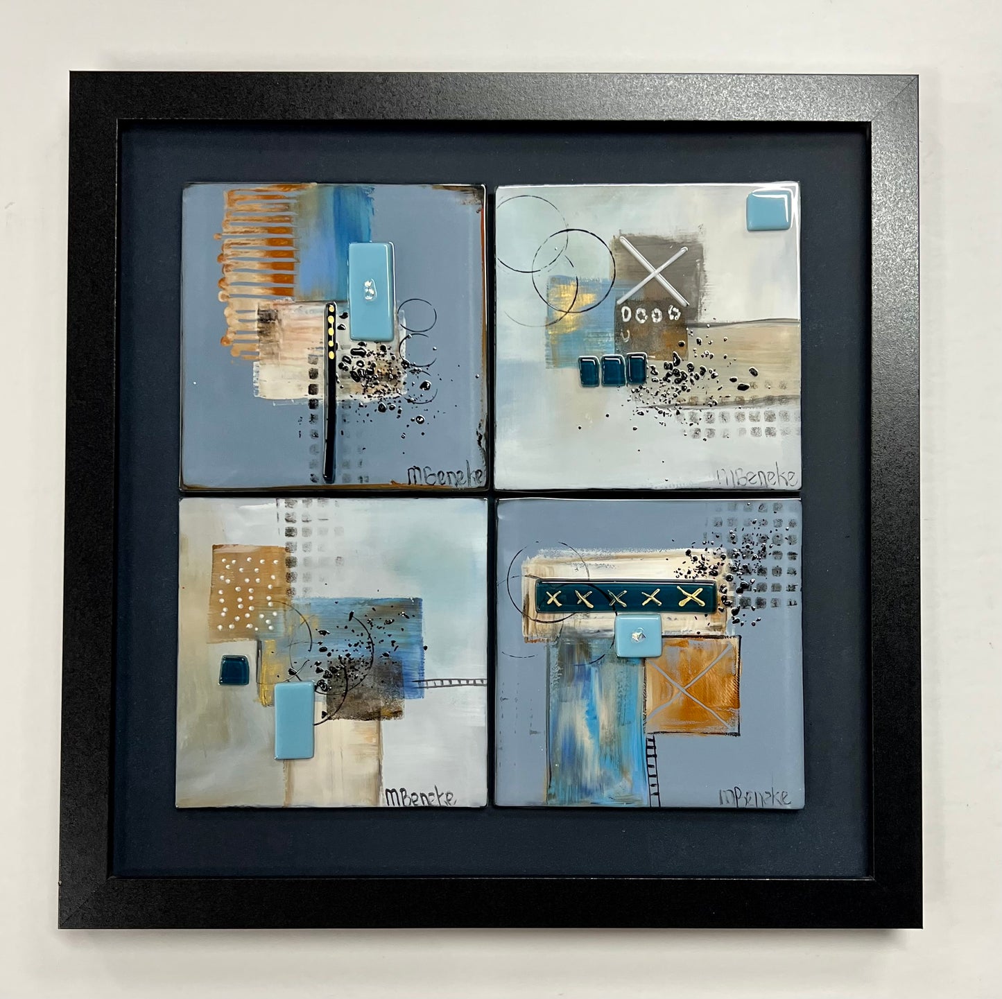 Marguerite Beneke - Gallery - 11" - 4 x 4x4" Tiles Wall Mounted