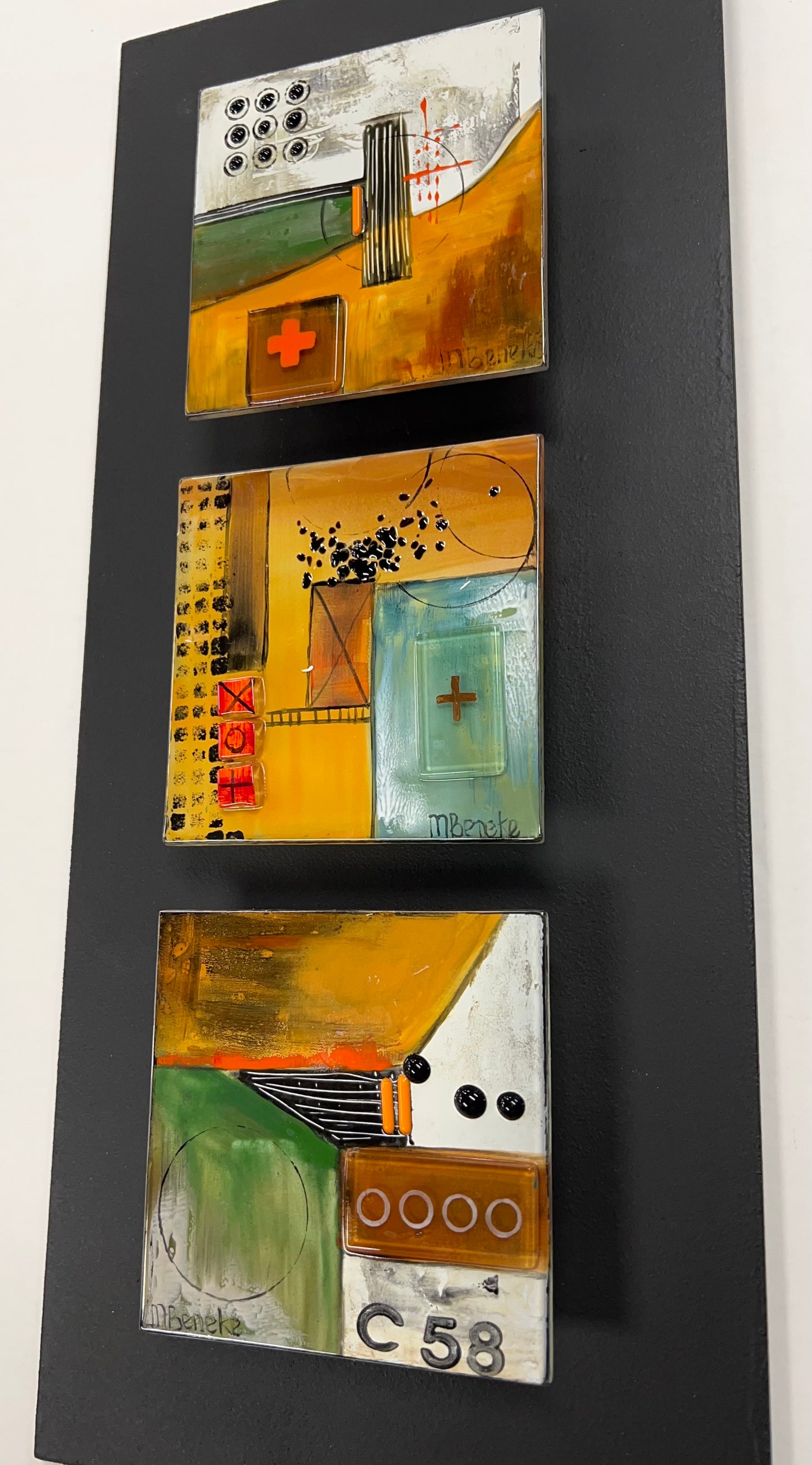 Marguerite Beneke - Gallery - 16 x 8 Wall Mounted 3 x 4x4 Inch Tiles